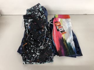 QTY OF HYPE BOY'S SWIMMING SHORTS (INC AGE 7-8 YRS)