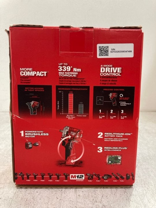 John Pye Auctions MILWAUKEE M12 FUEL DRIVEN TO OUTPERFORM / M12 FIW38