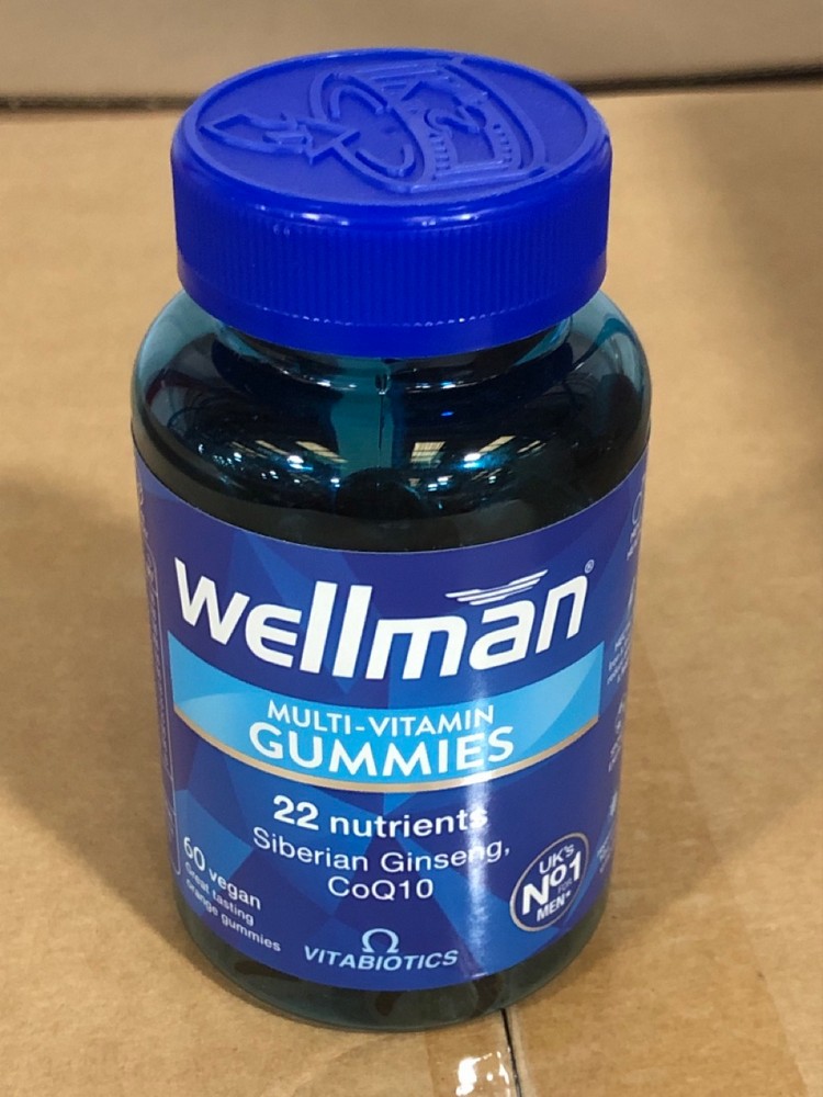 John Pye Auctions BOX OF 10 X WELLMAN MULTIVITAMIN GUMMIES 60 VEGAN