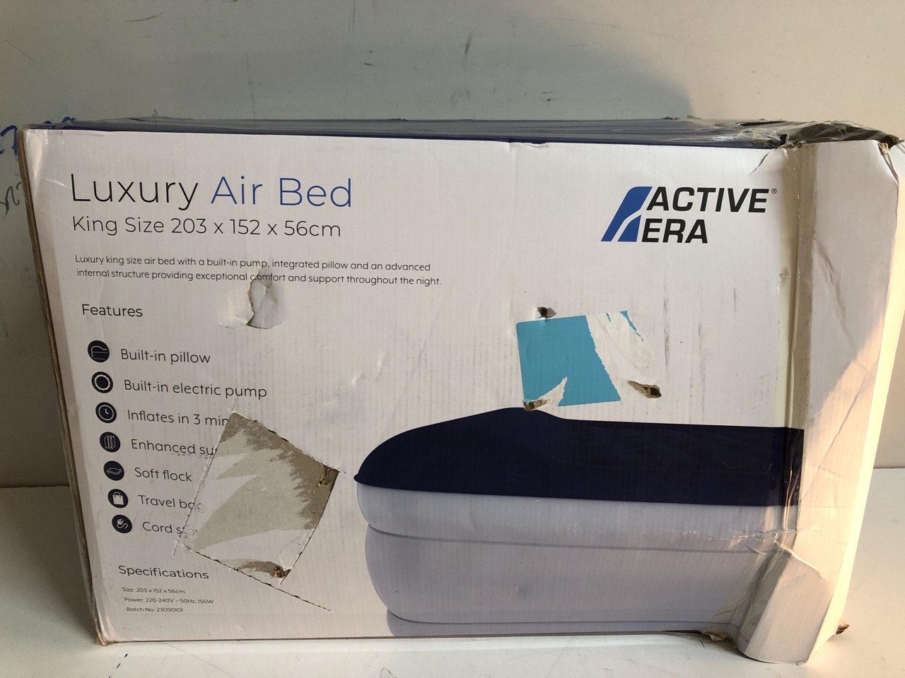 John Pye Auctions ACTIVE ERA LUXURY AIR BED KING SIZE 203 X 152 X 56CM