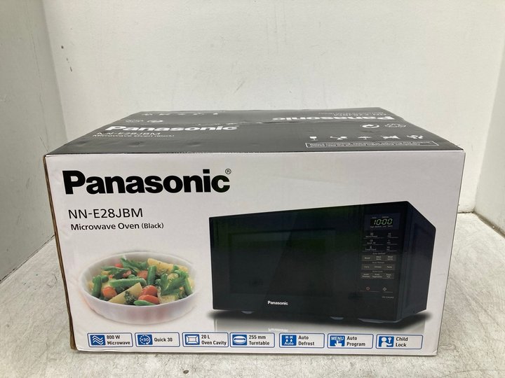 John Pye Auctions PANASONIC NNE28JBM MICROWAVE OVEN IN BLACK 800 W