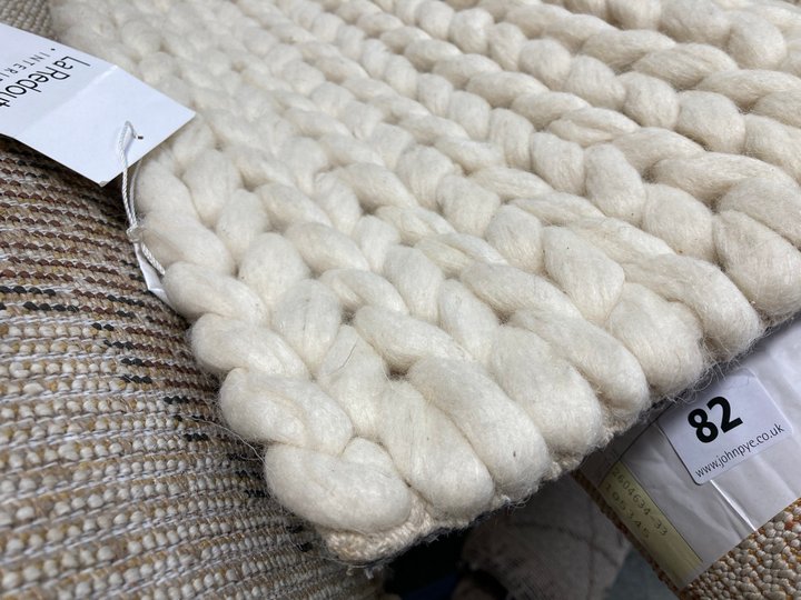 John Pye Auctions LA REDOUTE DIANO WOOL KNIT EFFECT RUG IN ECRU