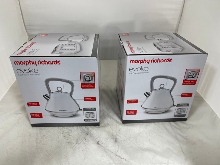 John Pye Auctions MORPHY RICHARDS EVOKE 1.5L PYRAMID KETTLE KITCHEN