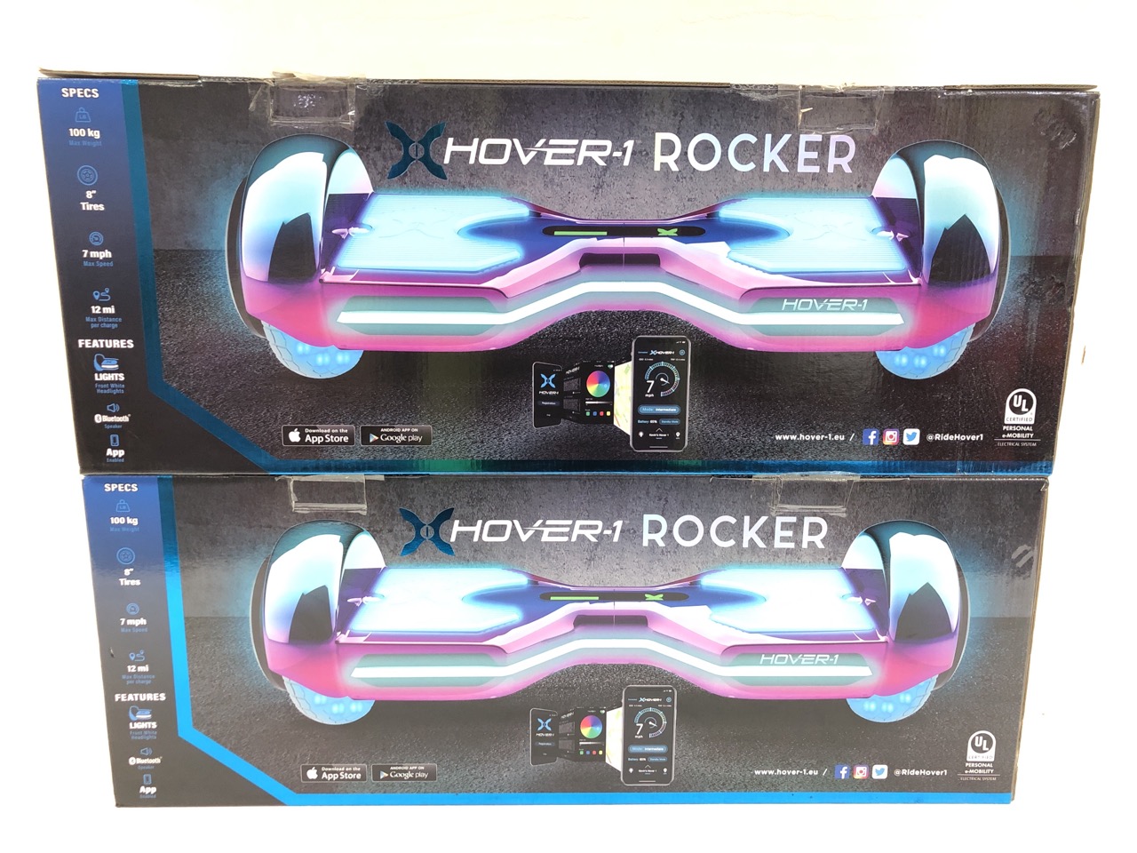 John Pye Auctions - 2 X X HOVER - 1 ROCKER SEGWAY HOVERBOARD - RRP £250