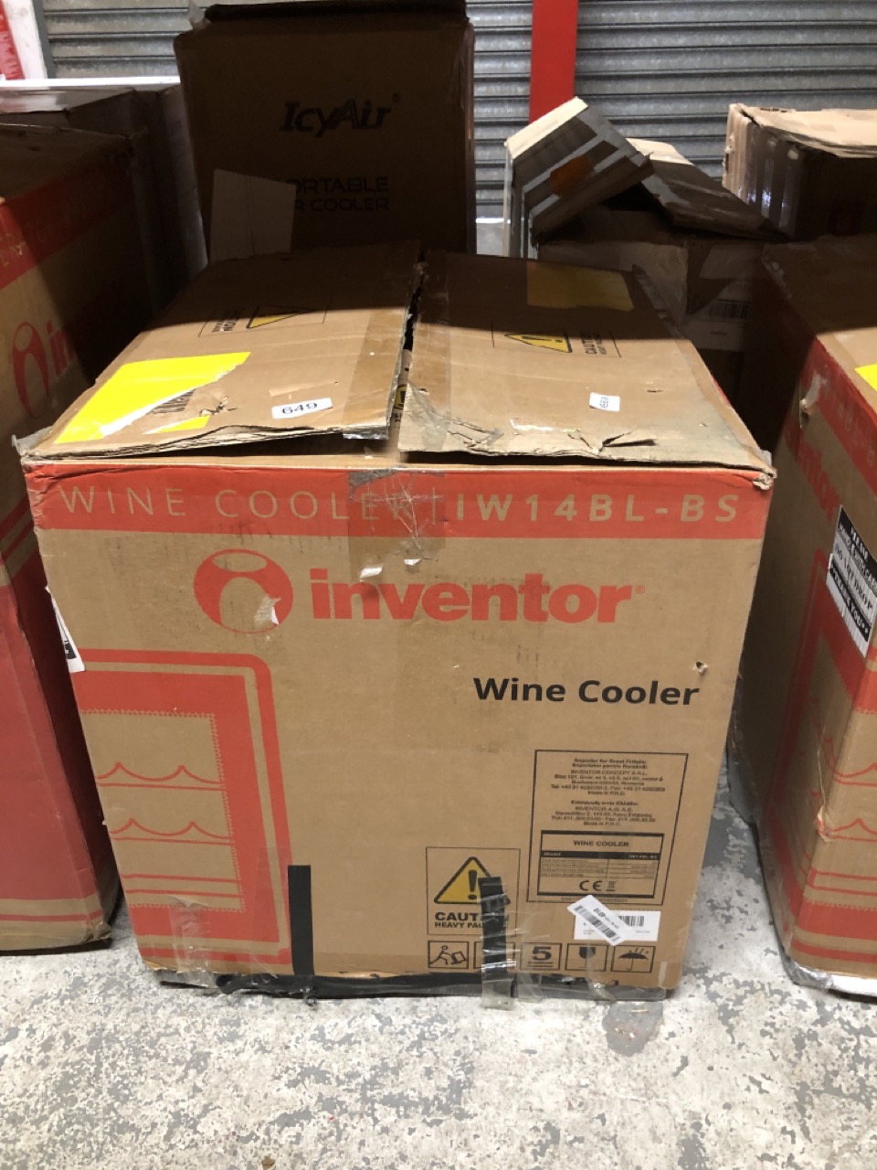 John Pye Auctions INVENTOR WINE COOLER MODEL IW14BLBS LOCATION E RACK