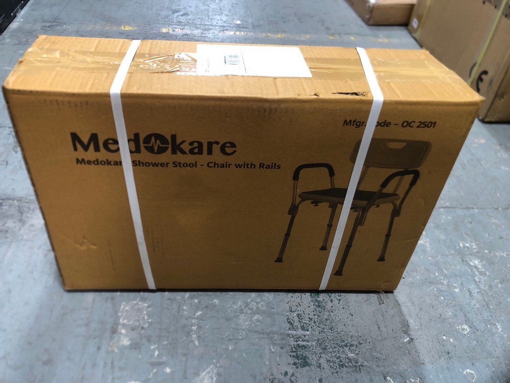 John Pye Auctions 2 X MEDOKARE SHOWER STOOL CHAIR WITH RAILS OC2501