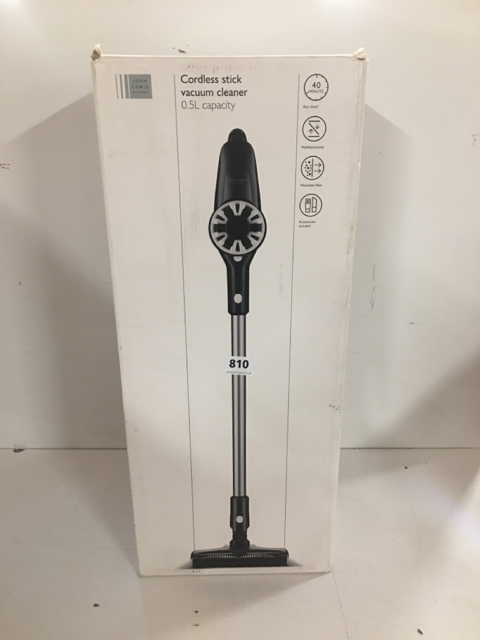 John Pye Auctions JOHN LEWIS CORDLESS STICK VACUUM CLEANER
