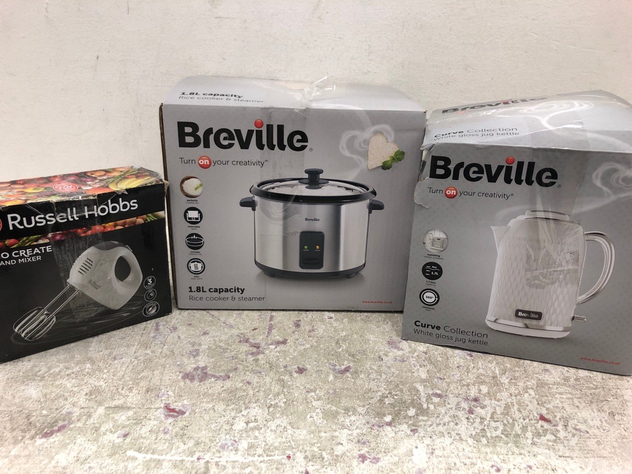 John Pye Auctions 1X BREVILLE 1.8L CAPACITY RICE COOKER & STEAMER 1X