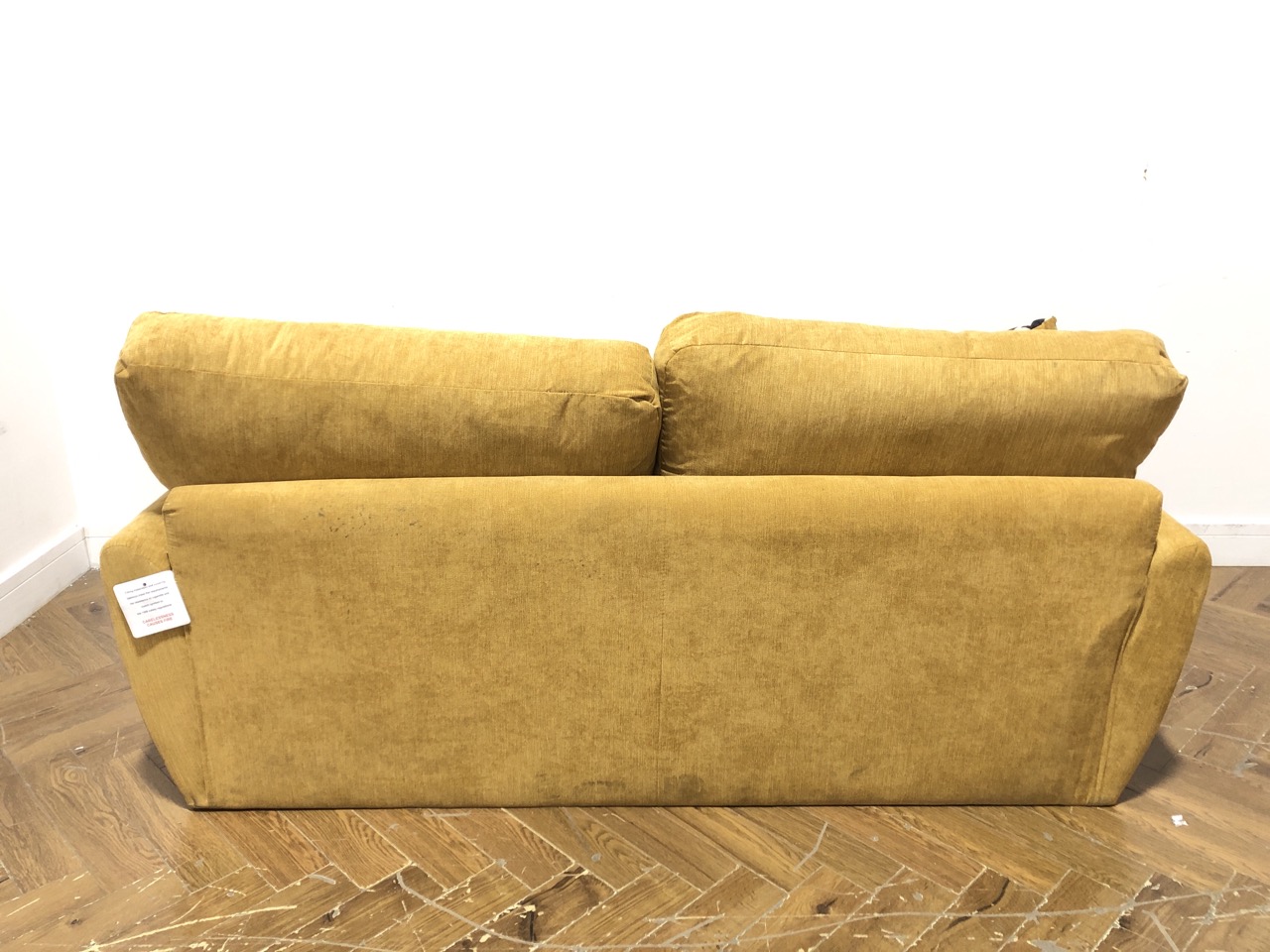 John Pye Auctions OAK FURNITURE LAND MILNER 2 SEATER SOFA IN MUSTARD
