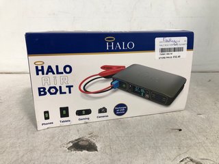 HALO BOLT 58830 POWER BANK WITH BUILT IN AIR COMPRESSOR IN GUNMETAL - RRP £220: LOCATION - WA5