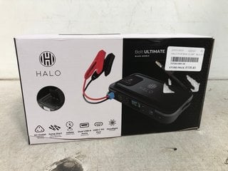 HALO BOLT ULTIMATE POWER BANK WITH BUILT IN AIR COMPRESSOR IN BLACK MARBLE - RRP £220: LOCATION - WA5