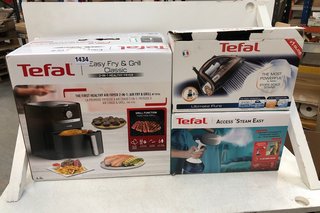 3 X ASSORTED HOUSEHOLD APPLIANCES TO INCLUDE TEFAL EASY FRY & GRILL CLASSIC 4.2L 2 IN 1 HEALTHY FRYER: LOCATION - D13