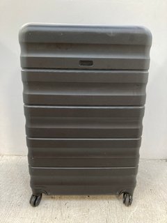 JOHN LEWIS & PARTNERS ANYDAY LARGE 4-WHEEL SUITCASE IN BLACK: LOCATION - D16