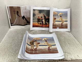 QTY OF ASSORTED JACK VETTRIANO PRINTS: LOCATION - D17