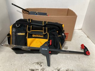 QTY OF ASSORTED HARDWARE ITEMS TO INCLUDE DEWALT TOOL BAG: LOCATION - WA9