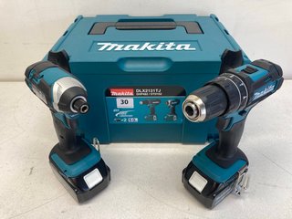 MAKITA 18V LI-ION TWIN PACK WITH 2 X 5.0AH BATTERIES - MODEL DLX2131TJ - RRP £289: LOCATION - BOOTH