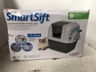 CATIT SMART-SIFT EASY SCOOP LITTER BOX WITH AIR SIFT FILTER SYSTEM - RRP £100.00: LOCATION - A14