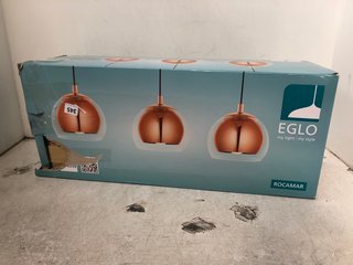 ROCAMAR EGLO 3 LIGHT CEILING LIGHT IN COPPER - RRP £199.99: LOCATION - A13