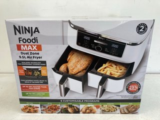 NINJA FOODI MAX DUAL ZONE 9.5 LITRE AIR FRYER IN WHITE - MODEL AF400UKWH - RRP £269: LOCATION - BOOTH