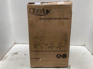 OBERLUX CONVERTIBLE STROLLER RIDER IN BLACK - RRP £17.99: LOCATION - A9