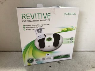 REVITIVE CIRCULATION BOOSTER MASSAGER - RRP £299.99: LOCATION - WA1