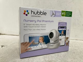 HUBBLE CONNECTED NURSERY PAL PREMIUM 5 INCH SMART HD BABY MONITOR - RRP £179.99: LOCATION - A1