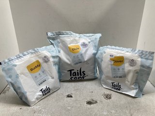 3 X TAILS DRY DOG FOOD TO INCLUDE TAILS 500G CLOVER DRY DOG FOOD - BBE 10.07.2024: LOCATION - B2