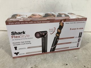 SHARK CORDED FLEX STYLE AIR STYLING & DRYING SYSTEM IN BLACK - MODEL: HD440UK - RRP £299: LOCATION - WA3