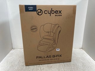 CYBEX SILVER PALLAS B-FIX GROUP 1/2 CAR SEAT IN STEEL GREY - RRP £179.99: LOCATION - B12