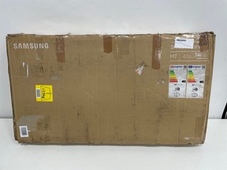 SAMSUNG M7 43" TV: MODEL NO S43BM700U (WITH BOX) (PCB REMOVED, SPARES & REPAIRS) [JPTM112004]