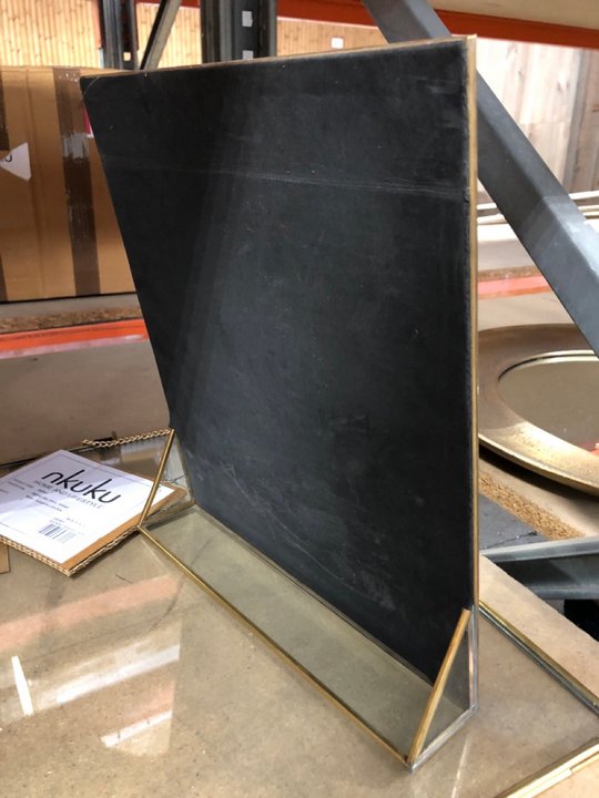 John Pye Auctions NKUKU KIKO STANDING MIRROR BRASS LARGE TO INCLUDE