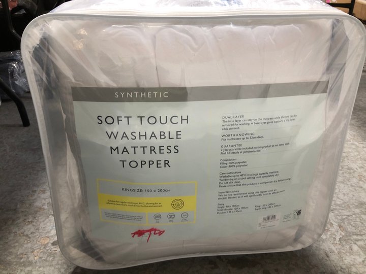 John Pye Auctions JOHN LEWIS & PARTNERS SOFT TOUCH WASHABLE MATTRESS