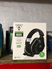 QTY OF ITEMS TO INCLUDE TURTLE BEACH STEALTH 600 GEN 2 USB BLACK MULTIPLATFORM WIRELESS GAMING HEADSET FOR XBOX X|S, XBOX ONE, PS5, PS4 & PC  , OFFICIALLY LICENSED FOR XBOX : LOCATION - A RACK