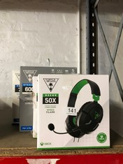 QTY OF ITEMS TO INCLUDE TURTLE BEACH RECON 50X XBOX, PS5, PS4, PC HEADSET - BLACK450/6696: LOCATION - A RACK