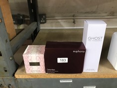 QTY OF ITEMS TO INCLUDE EUPHORIA CALVIN KLEIN 3.4 OZ EDP SPRAY FOR WOMEN: LOCATION - A RACK