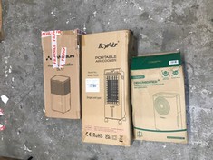 QTY OF ITEMS TO INCLUDE ICYAIR PORTABLE AIR COOLER: LOCATION - B RACK