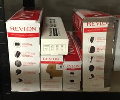 QTY OF ITEMS TO INCLUDE REVLON SALON ONE-STEP HAIR DRYER AND VOLUMIZER FOR MID TO LONG HAIR , ONE-STEP, 2-IN-1 STYLING TOOL, IONIC AND CERAMIC TECHNOLOGY, UNIQUE OVAL DESIGN  RVDR5222: LOCATION - BAC