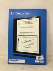 KINDLE SCRIBE (16 GB), THE FIRST KINDLE AND DIGITAL NOTEBOOK, ALL IN ONE, WITH A 10.2" 300 PPI PAPERWHITE DISPLAY, INCLUDES BASIC PEN.: LOCATION - TOP 50 RACK