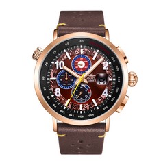GAMAGES OF LONDON LIMITED EDITION HAND ASSEMBLED TARGET RACER AUTOMATIC BROWN RRP £710 SKU:GA1572: LOCATION - TOP 50 RACK