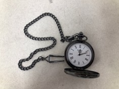 MENS EDISON POCKET WATCH WITH CHAIN- BRAND NEW IN BOX: LOCATION - TOP 50 RACK