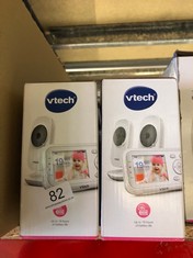 2 X VTECH VM3250 VIDEO BABY MONITOR WITH CAMERA,300M LONG RANGE, BABY MONITOR WITH 2.8"LCD SCREEN,UP TO 19-HR VIDEO STREAMING,NIGHT VISION,SECURED TRANSMISSION,TEMPERATURE SENSOR,SOOTHING SOUNDS,2X Z