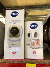 VTECH VM919HD BABY MONITOR WITH CAMERA, 360° PAN AND TILT,VIDEO BABY MONITOR WITH 7" 720P HD DISPLAY, 110° WIDE-ANGLE VIEW, HD NIGHT VISION, 1000 FT LONG RANGE, UP TO 7-HR VIDEO STREAMING BATTERY + V