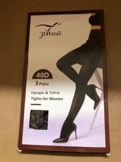 QTY OF ADULT CLOTHING TO INCLUDE TIGHTS FOR WOMEN 40D 3 PAIRS RRP £222: LOCATION - C RACK