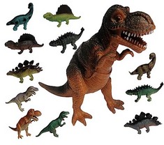 QTY OF ASSORTED ITEMS TO INCLUDE PACK OF 3 DINOSAURS RRP £205: LOCATION - D RACK