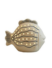 QTY OF ASSORTED ITEMS TO INCLUDE FISH STATUE FIGURINE GIFT WITH LED LIGHT 14CM: LOCATION - D RACK