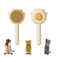 47 X CAT BRUSH DOG BRUSH, E-PROUSE CAT COMB,SELF-CLEANING DOG CAT BRUSH FOR GROOMING CAT HAIR REMOVER BRUSH,CAT GROOMING BRUSH FOR SHORT LONG HAIR HAIRED CATS DOGS - TOTAL RRP £274: LOCATION - A RACK