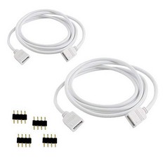 QTY OF ASSORTED ITEMS TO INCLUDE 1M 3.28FT 4 COLOR RGB EXTENSION CABLE LED STIP CONNECTOR 2PCS: LOCATION - F RACK