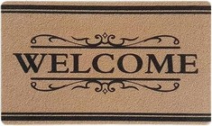 QTY OF ASSORTED ITEMS TO INCLUDE JOWTREEX WELCOME MATS FOR FRONT DOOR OUTDOOR ENTRANCE MAT 43X75CM : LOCATION - G RACK