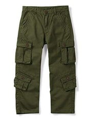 QTY OF KIDS CLOTHING TO INCLUDE AESLEHC BOYS COTTON MILITARY CARGO TROUSERS 8 POCKETS 170 CM 13-4 YRS RRP £623: LOCATION - G RACK