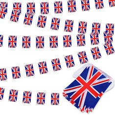 QTY OF ASSORTED ITEMS TO INCLUDE ELECLAND 10M UNION JACK BUNTING FLAGS 38 PCS BRITISH FLAGS RRP £493: LOCATION - G RACK